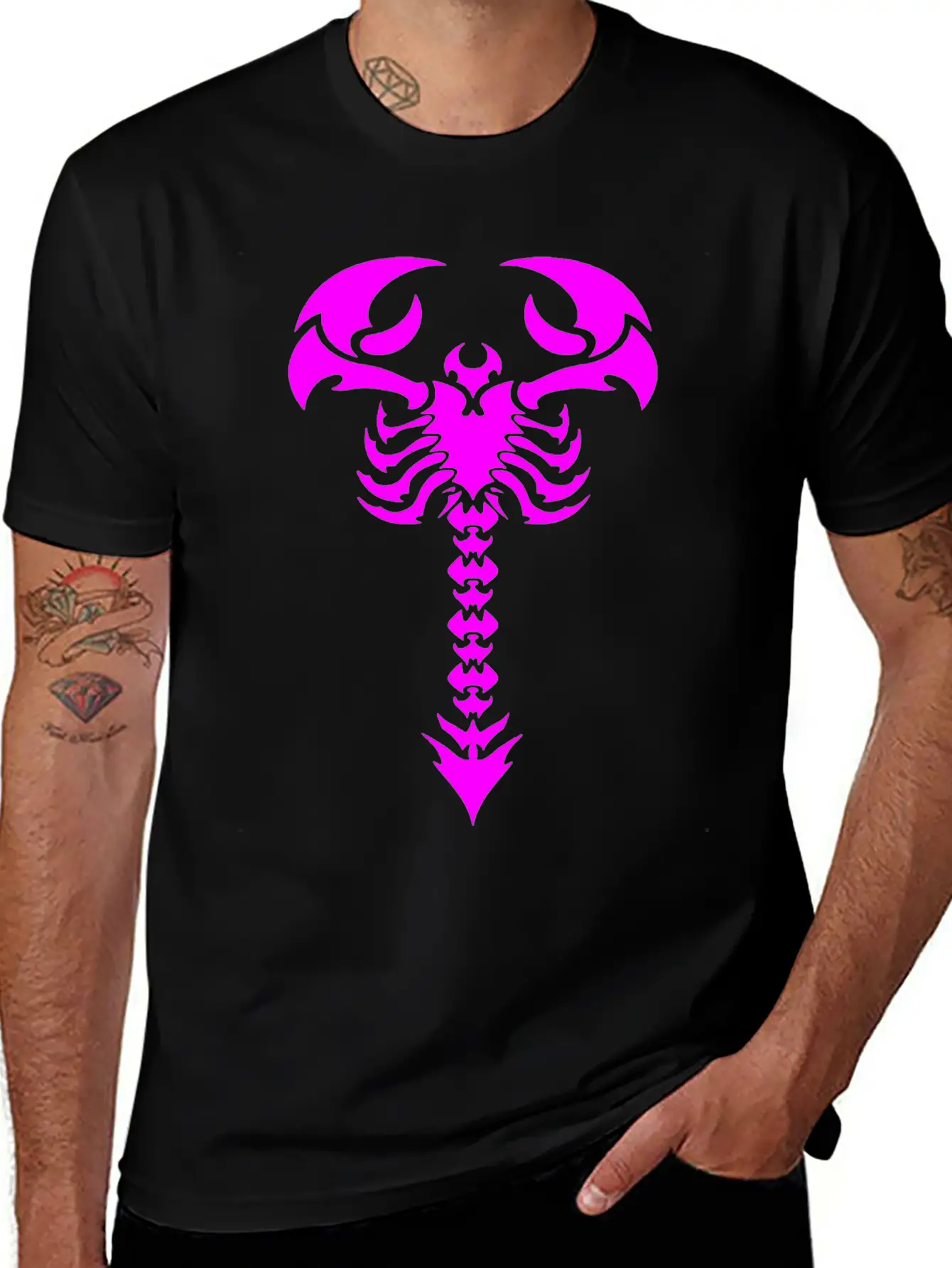 Scorpion Tattoo Unisex Casual T-Shirt – Clean Design For Daily Comfort