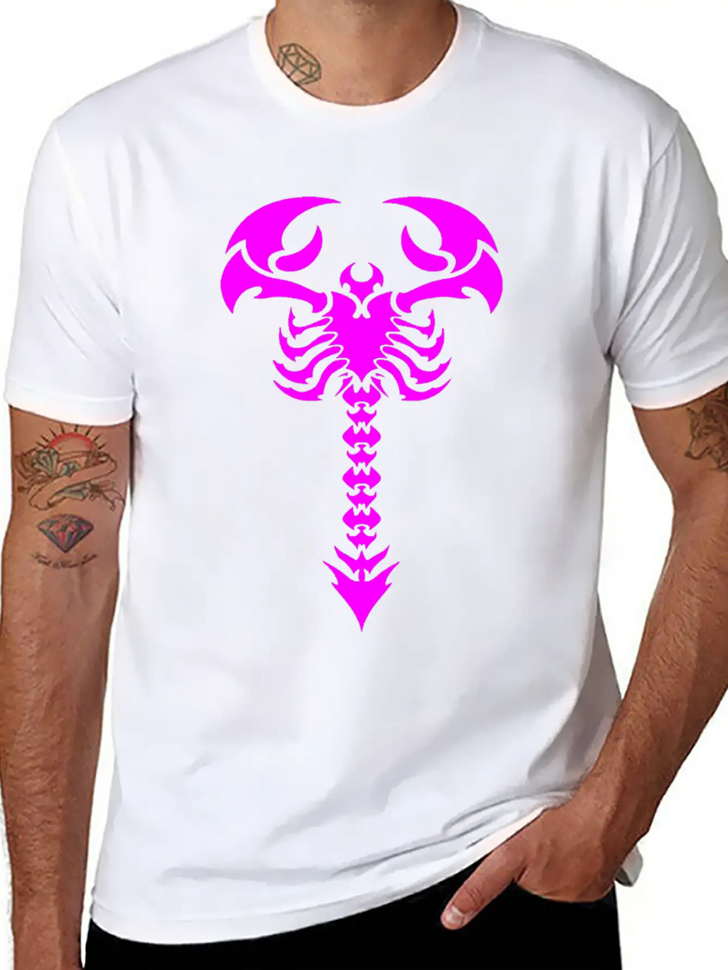 Scorpion Tattoo Unisex Casual T-Shirt – Clean Design For Daily Comfort