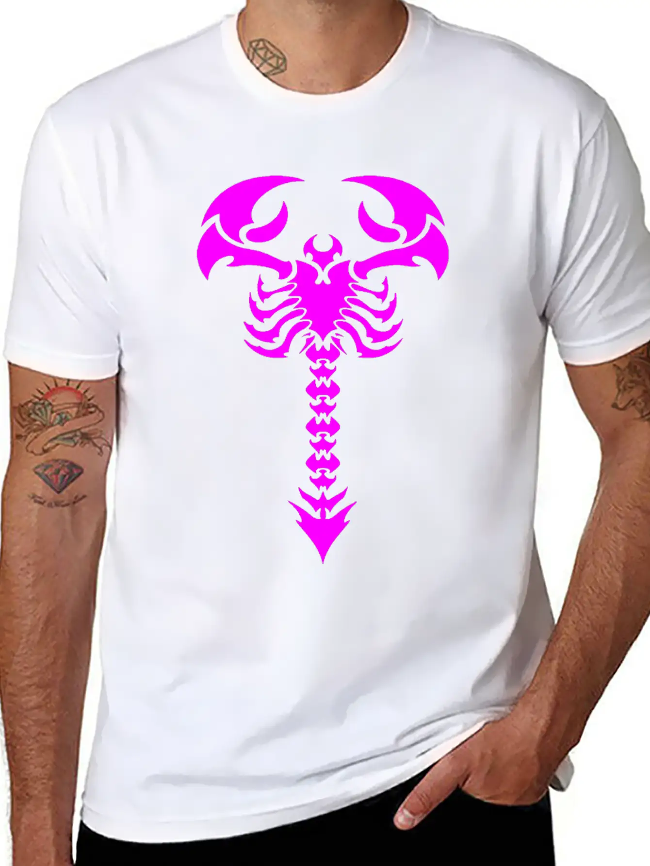 Scorpion Tattoo Unisex Casual T-Shirt – Clean Design For Daily Comfort