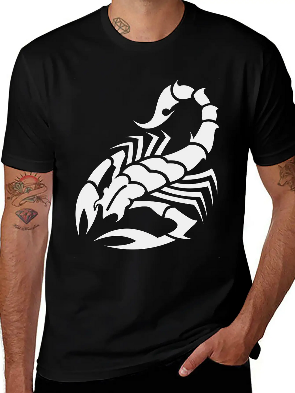 Scorpion Tribal Tattoo 7 Classic Cotton Tee – Unisex Comfort For Any Season