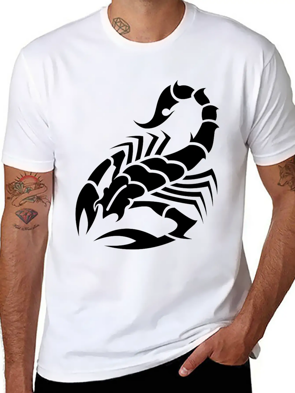 Scorpion Tribal Tattoo 7 Classic Cotton Tee – Unisex Comfort For Any Season