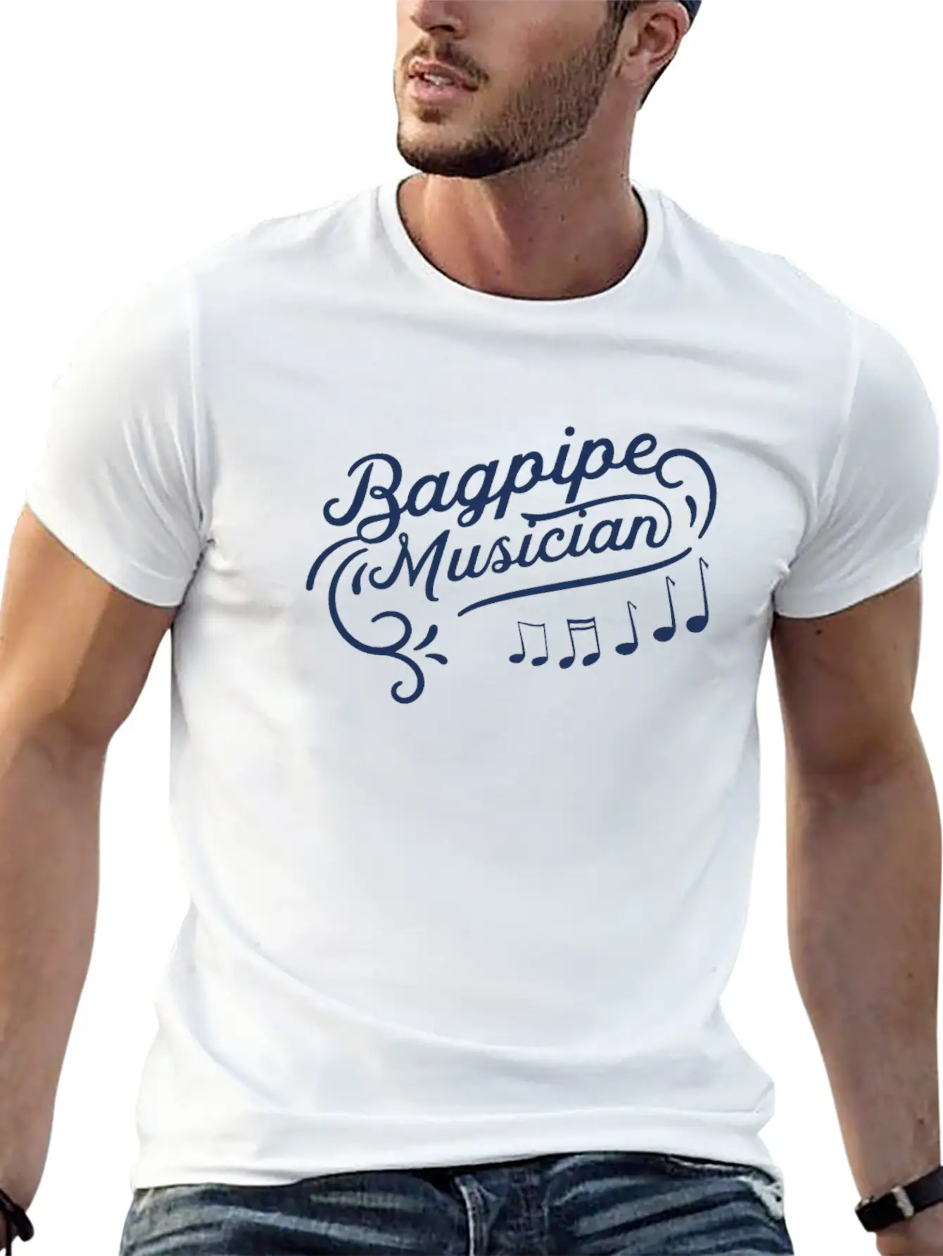 Scotland Bagpipe Musician Classic Cotton Tee – Unisex Comfort For Any Season