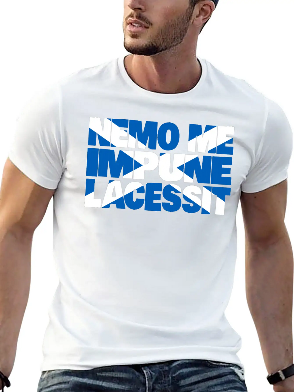 Scotland Motto Flag Stylish Everyday T-Shirt – Unisex Basic Cotton Tee