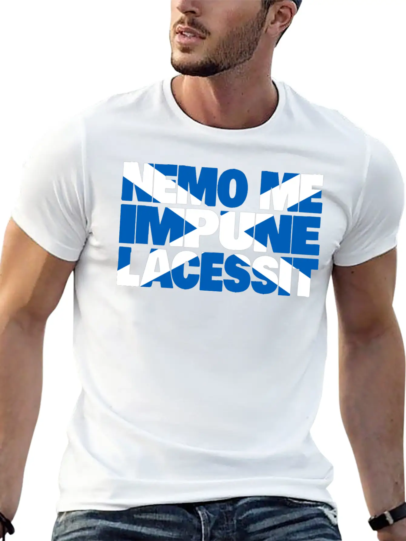 Scotland Motto Flag Stylish Everyday T-Shirt – Unisex Basic Cotton Tee