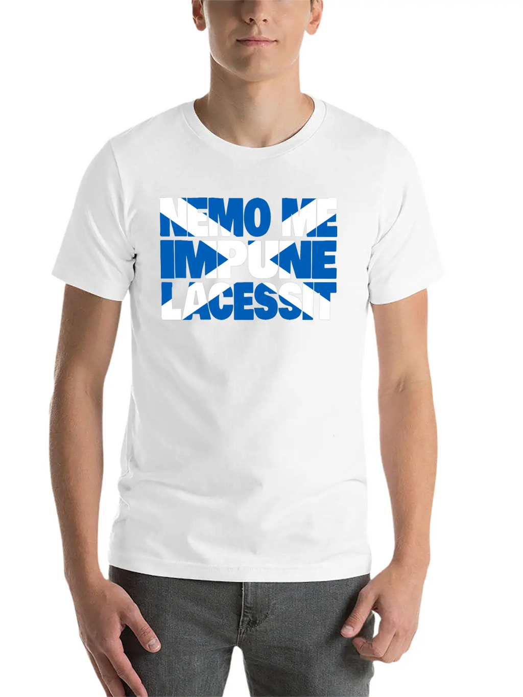 Scotland Motto Flag Stylish Everyday T-Shirt – Unisex Basic Cotton Tee
