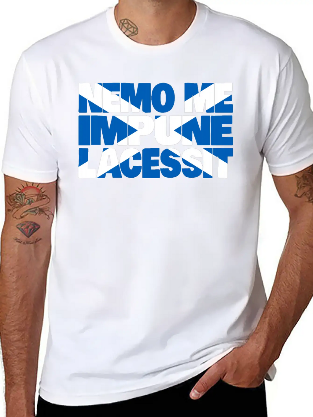 Scotland Motto Flag Stylish Everyday T-Shirt – Unisex Basic Cotton Tee
