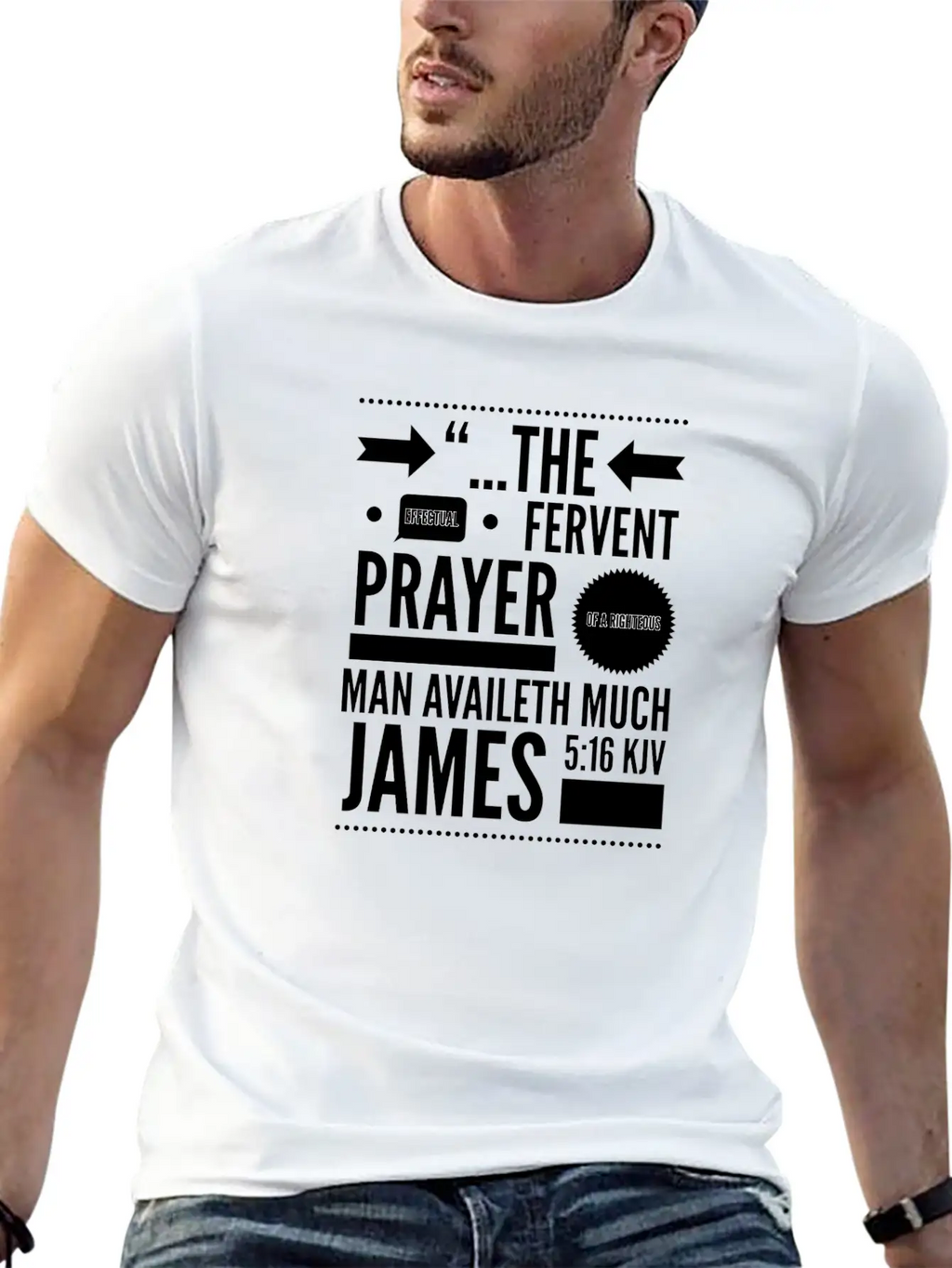 Scripture Verse Tee Breathable Soft Cotton T-Shirt – Timeless Casual Look