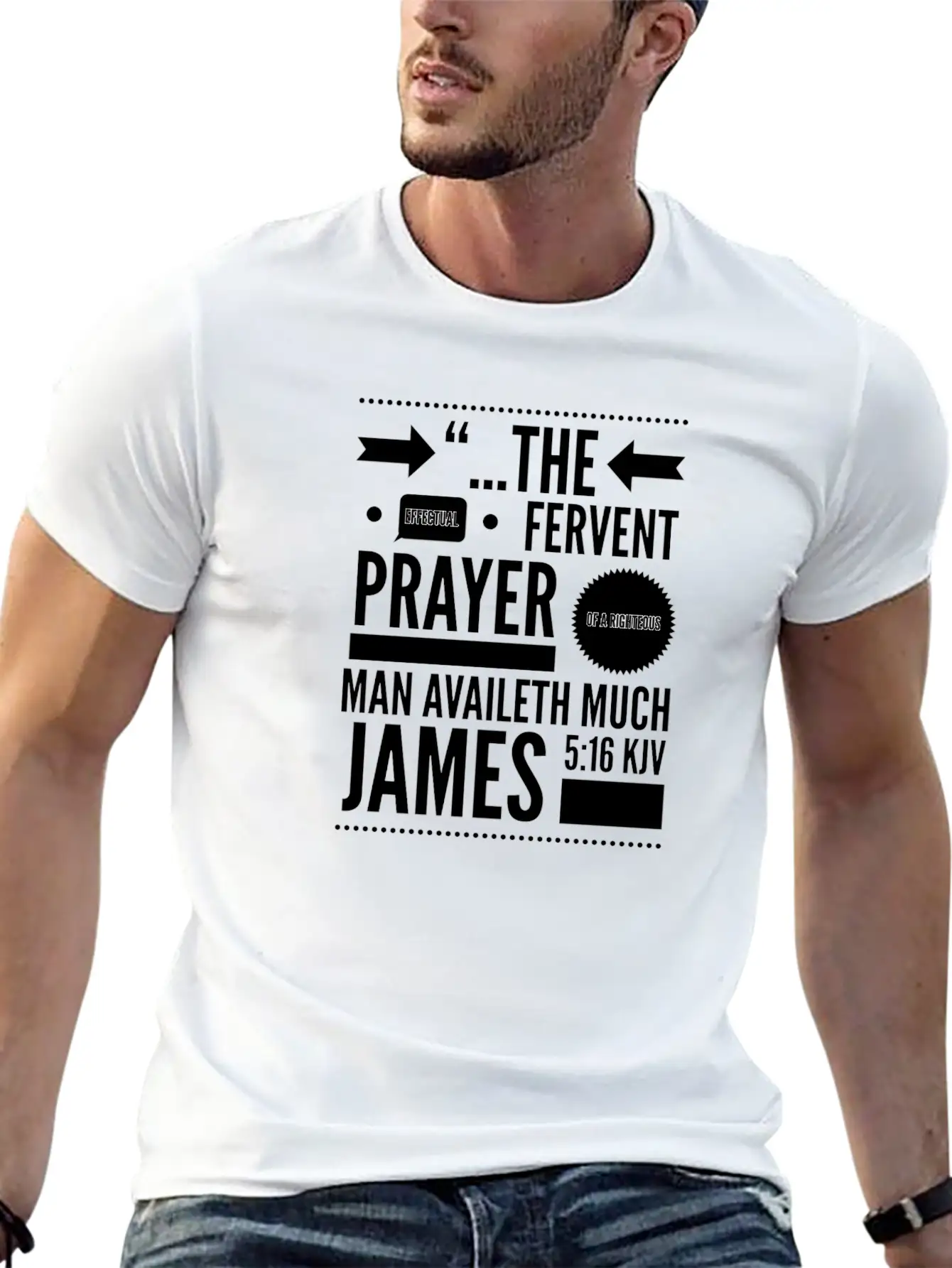 Scripture Verse Tee Breathable Soft Cotton T-Shirt – Timeless Casual Look