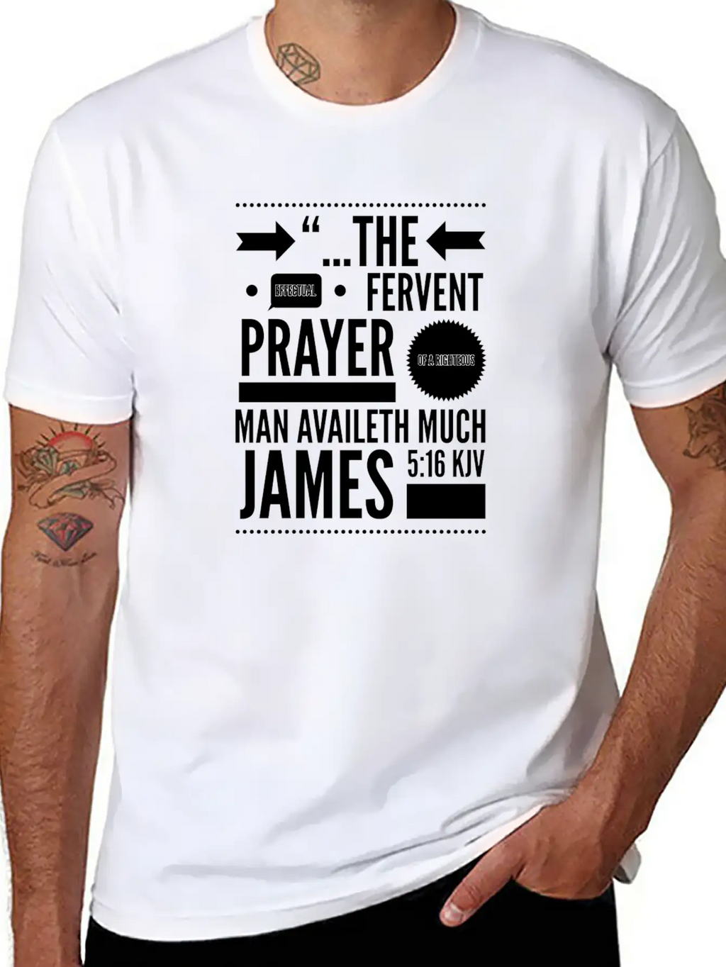 Scripture Verse Tee Breathable Soft Cotton T-Shirt – Timeless Casual Look
