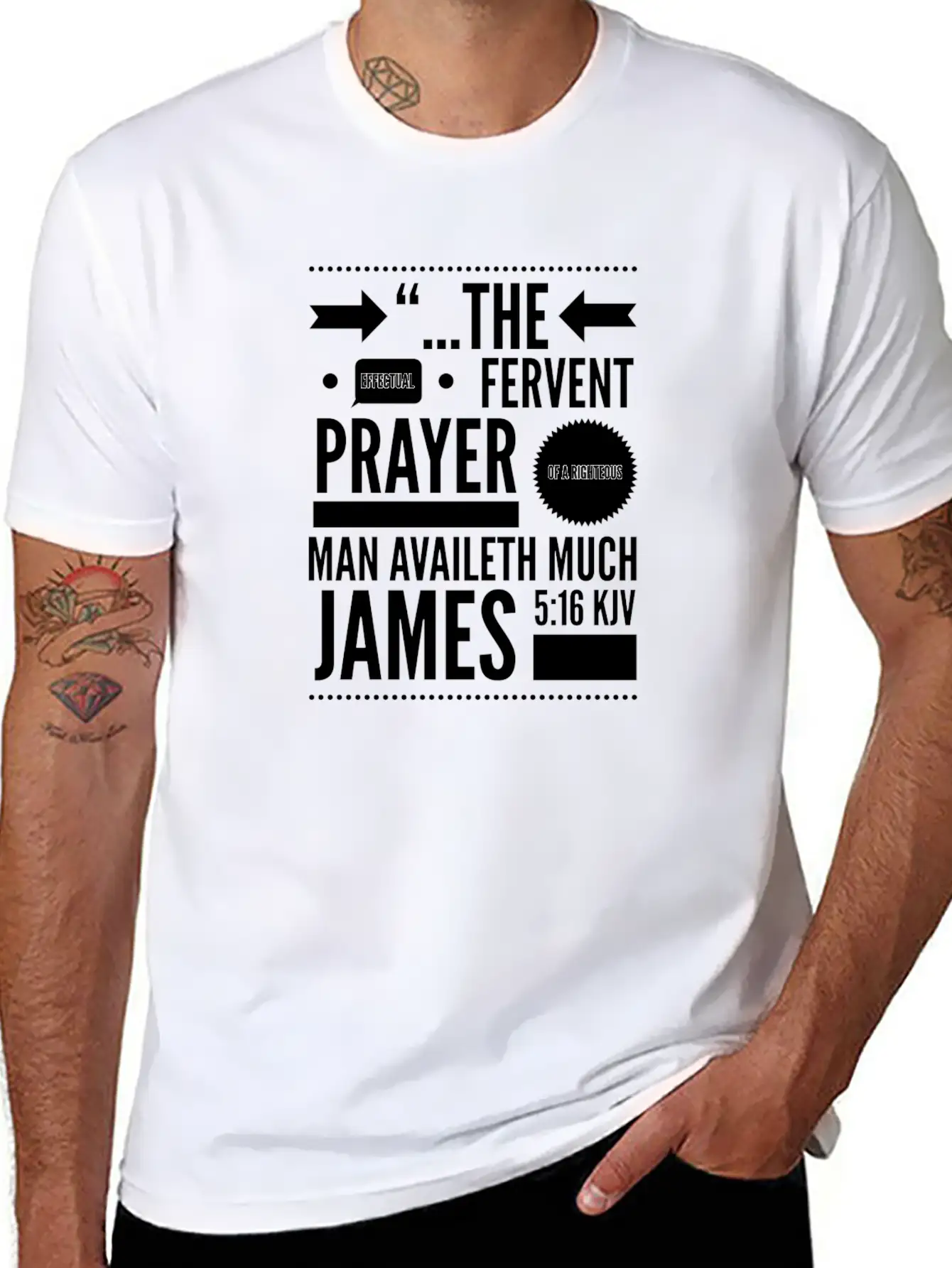 Scripture Verse Tee Breathable Soft Cotton T-Shirt – Timeless Casual Look