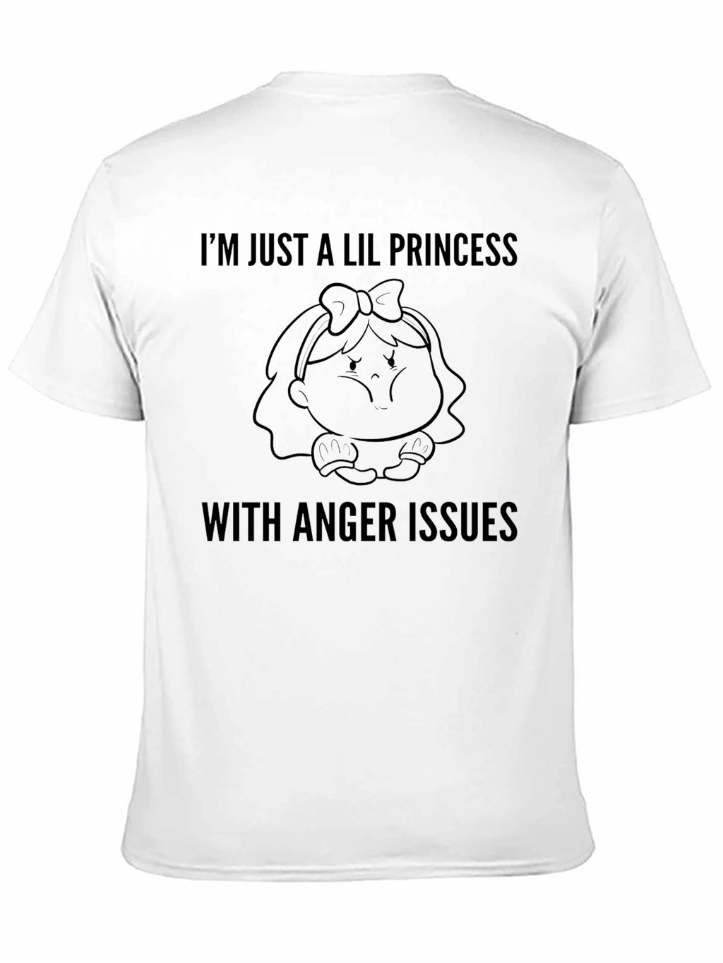 Lil Princess Anger Issues Black Graphic Tee