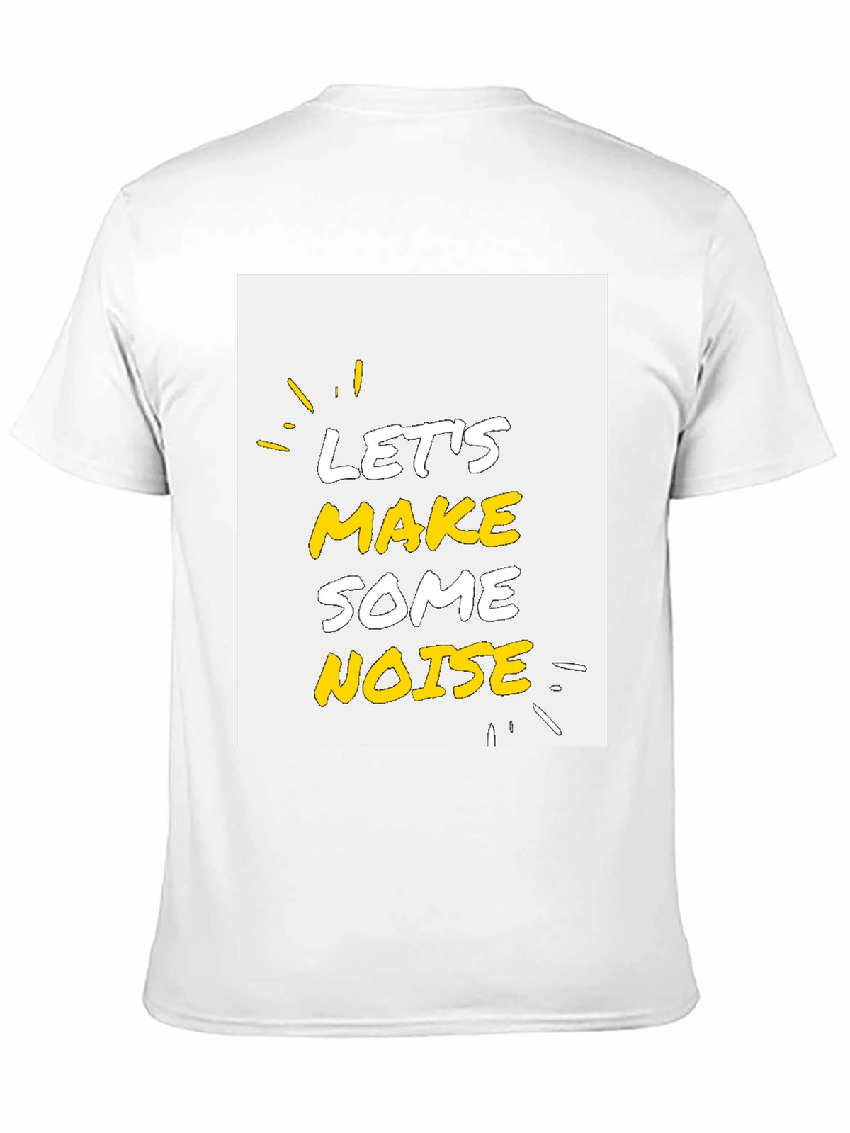 Lets Make Some Noise Graphic Tee - Black Cotton T-Shirt
