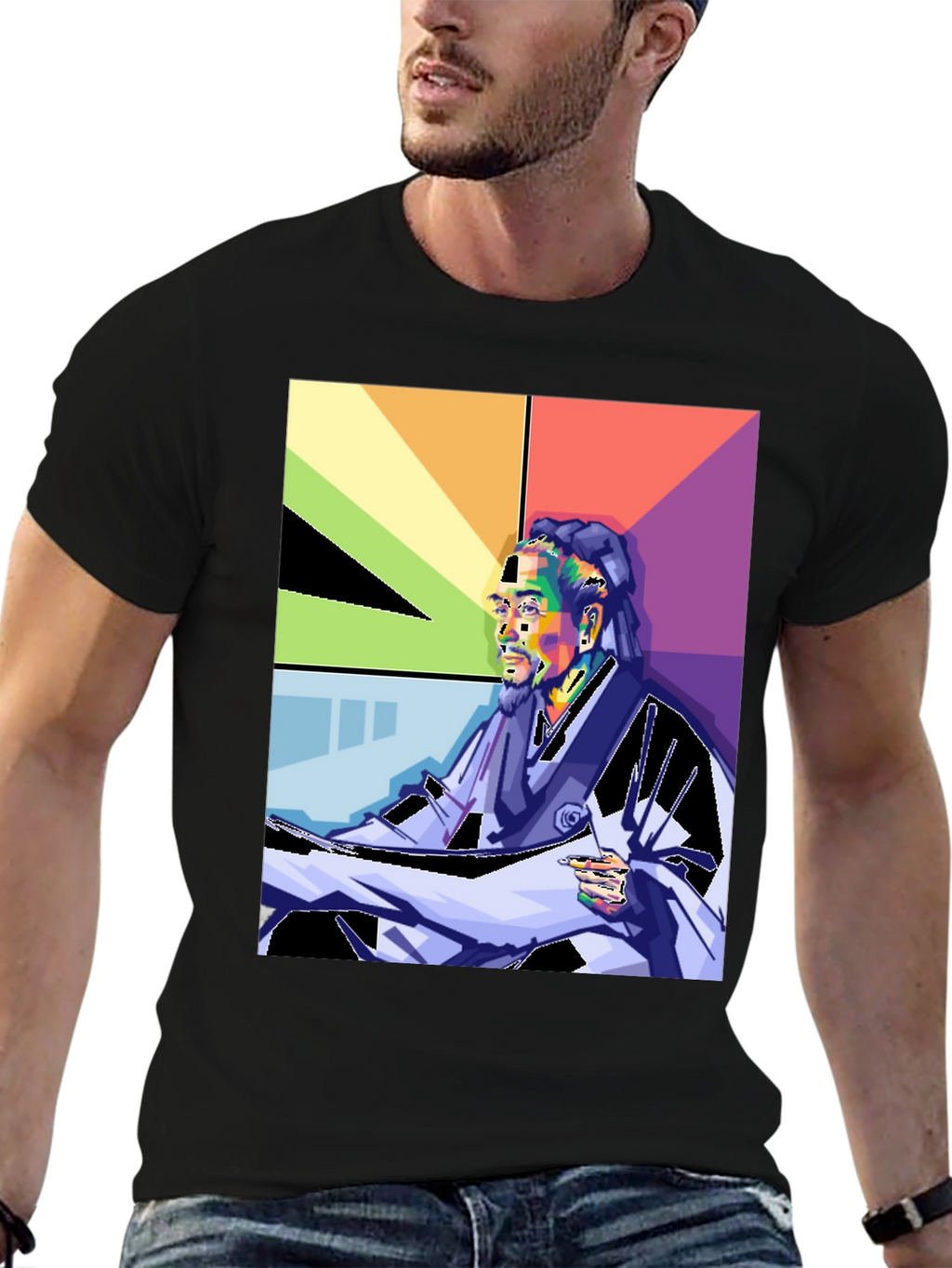 Snoop Dogg Pop Art Graphic Print T-Shirt