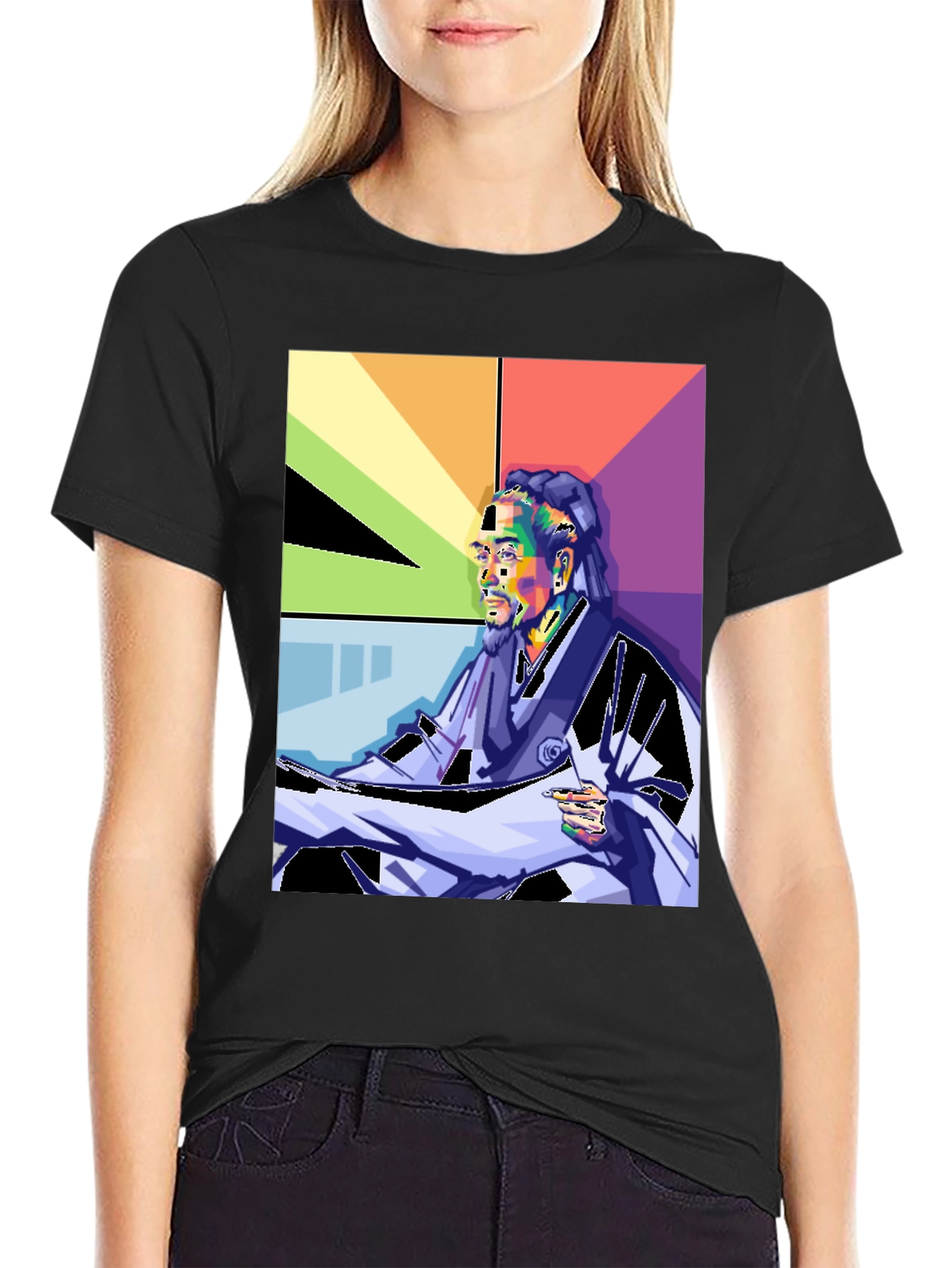 Snoop Dogg Pop Art Graphic Print T-Shirt