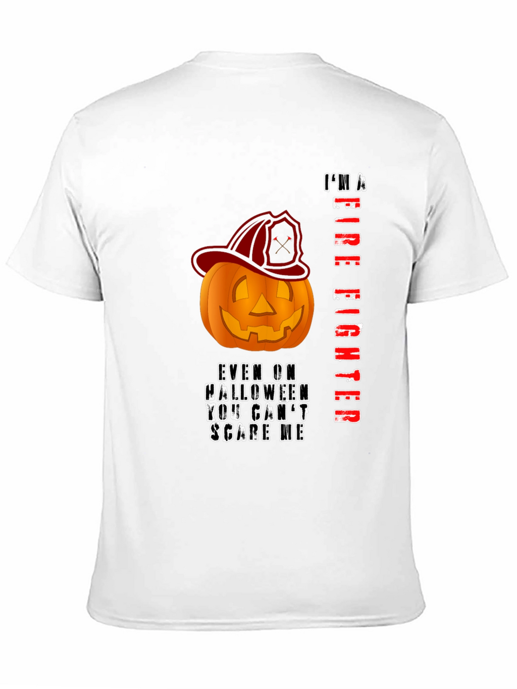 Firefighter Halloween Pumpkin T-Shirt