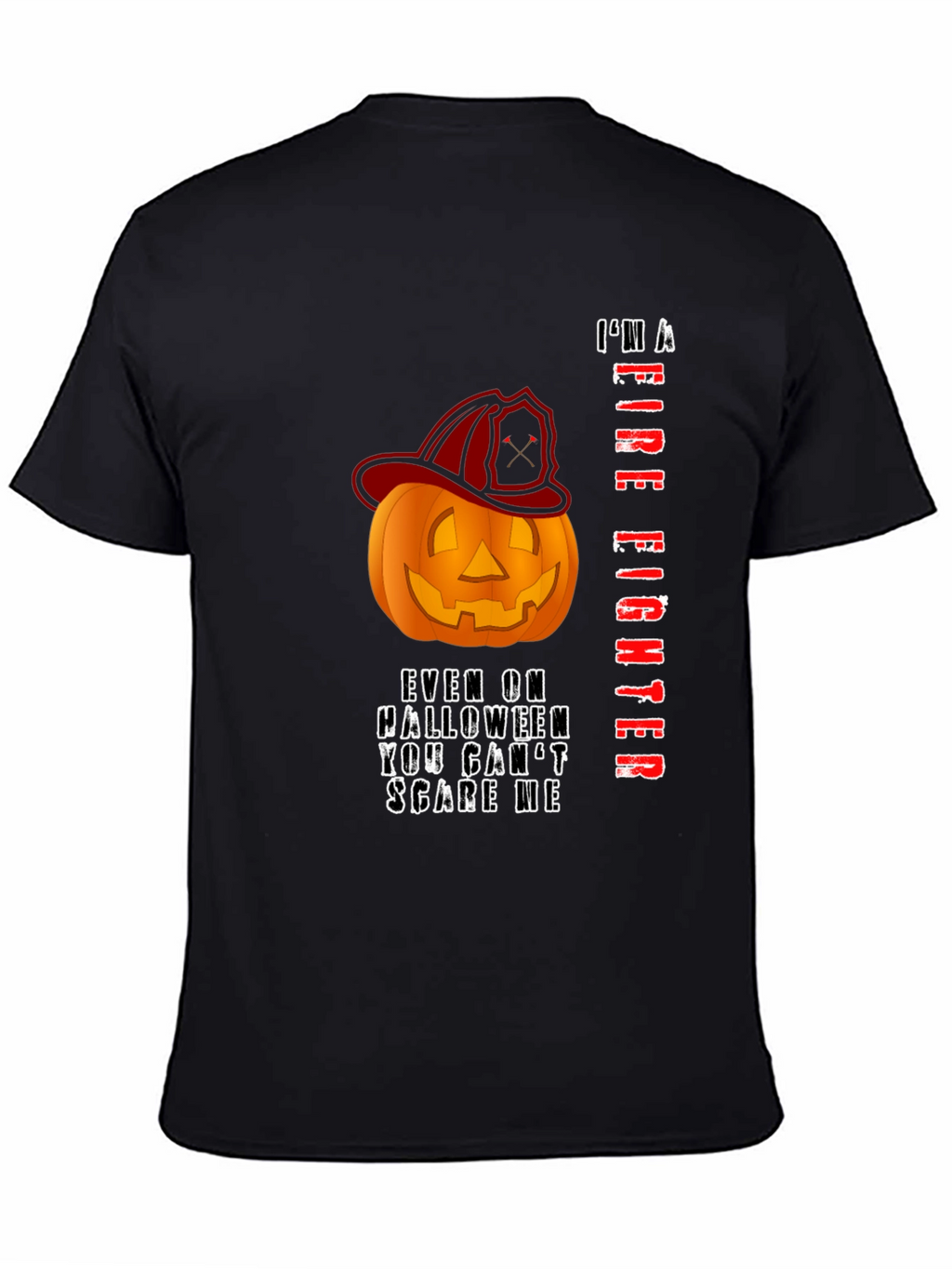 Firefighter Halloween Pumpkin T-Shirt