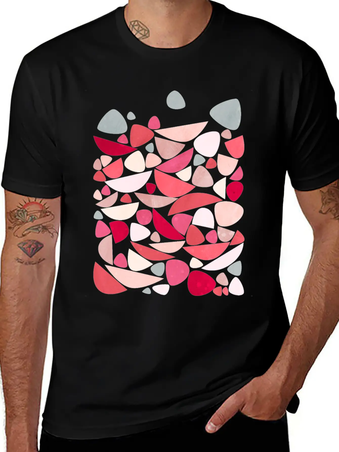 Sea Bed Mid Century Modern Abstract Classic Cotton Tee – Unisex Comfort For Any Season