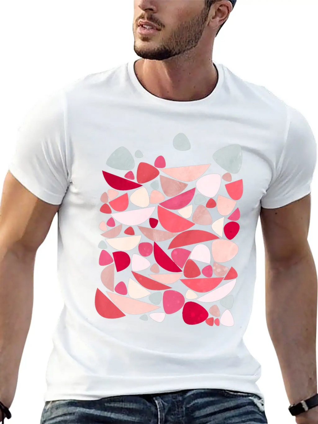 Sea Bed Mid Century Modern Abstract Classic Cotton Tee – Unisex Comfort For Any Season