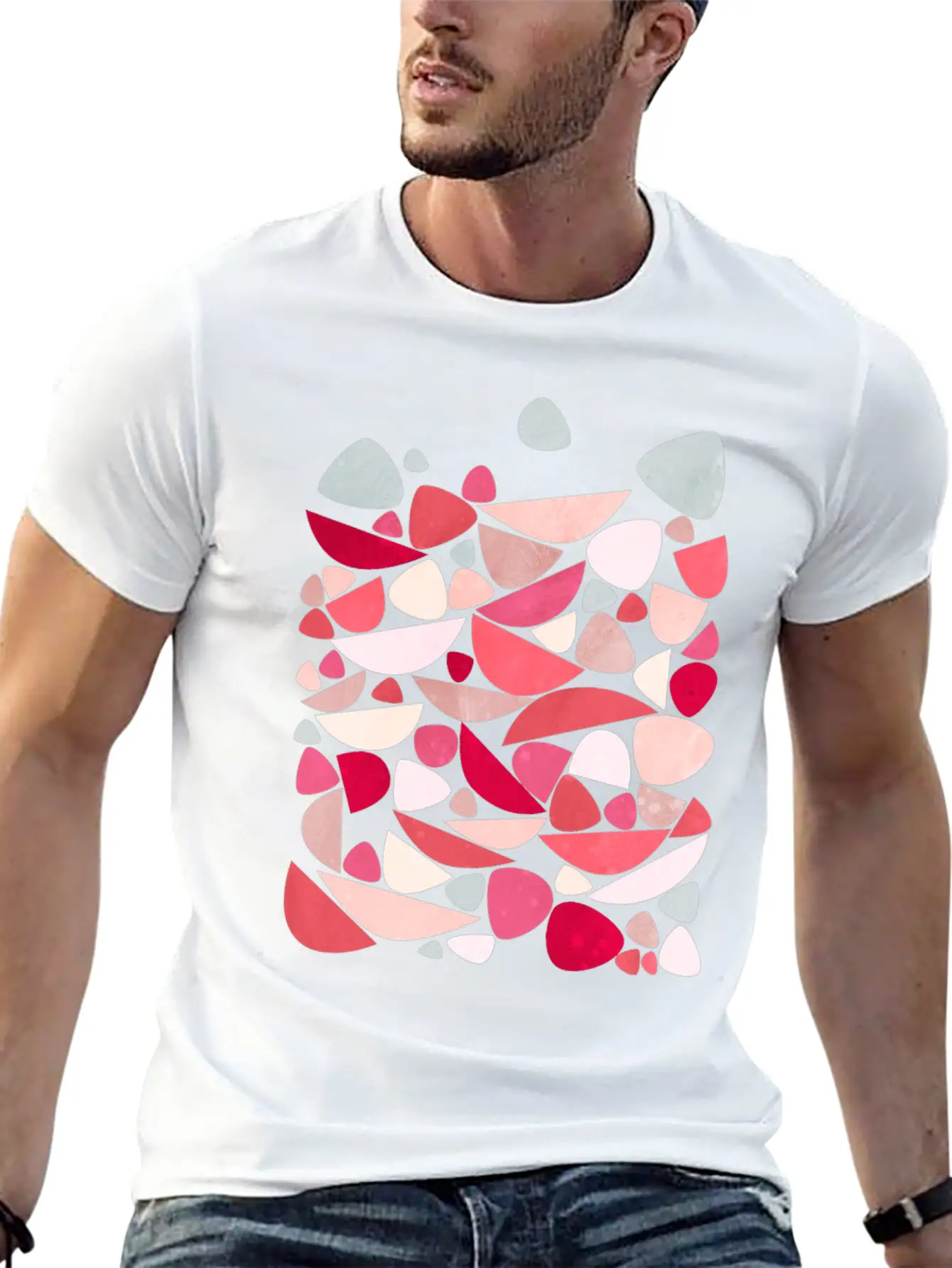 Sea Bed Mid Century Modern Abstract Classic Cotton Tee – Unisex Comfort For Any Season