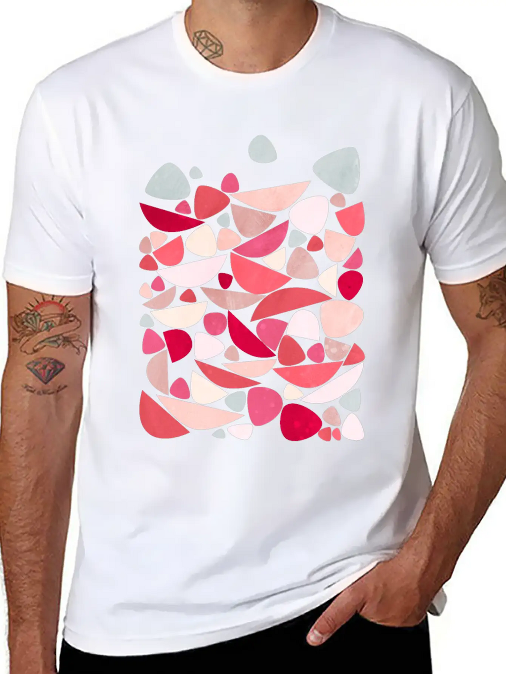 Sea Bed Mid Century Modern Abstract Classic Cotton Tee – Unisex Comfort For Any Season