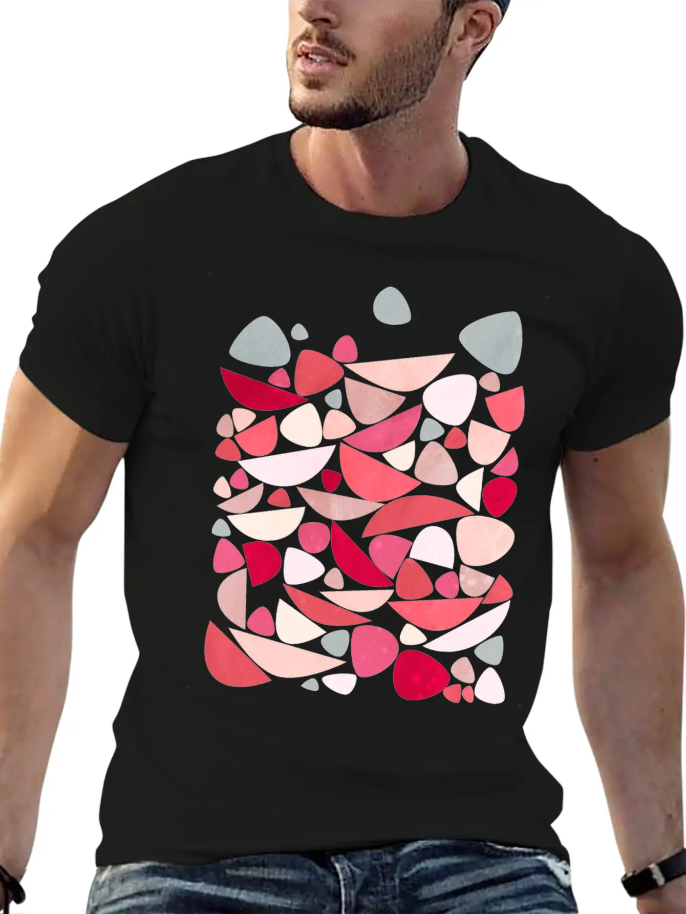 Sea Bed Mid Century Modern Abstract Classic Cotton Tee – Unisex Comfort For Any Season