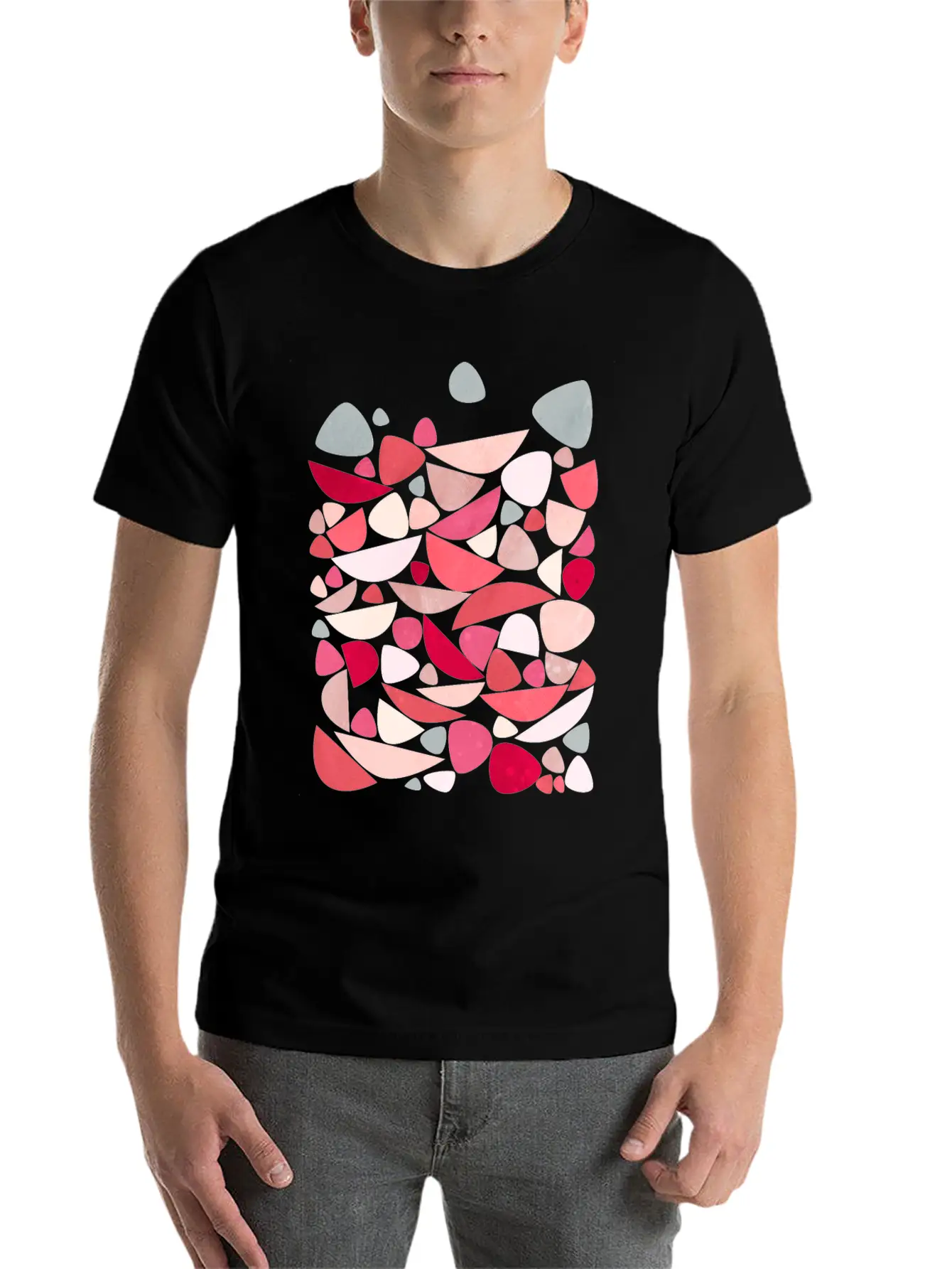 Sea Bed Mid Century Modern Abstract Classic Cotton Tee – Unisex Comfort For Any Season