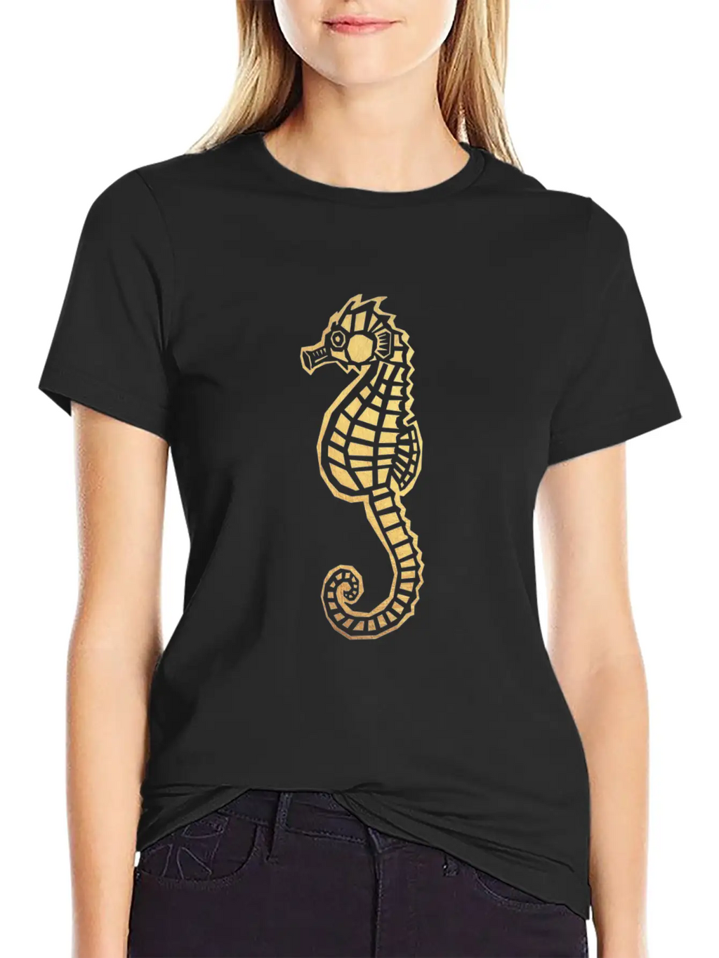 Sea Horse Basic Graphic T-Shirt – Daily Comfort In Soft Cotton