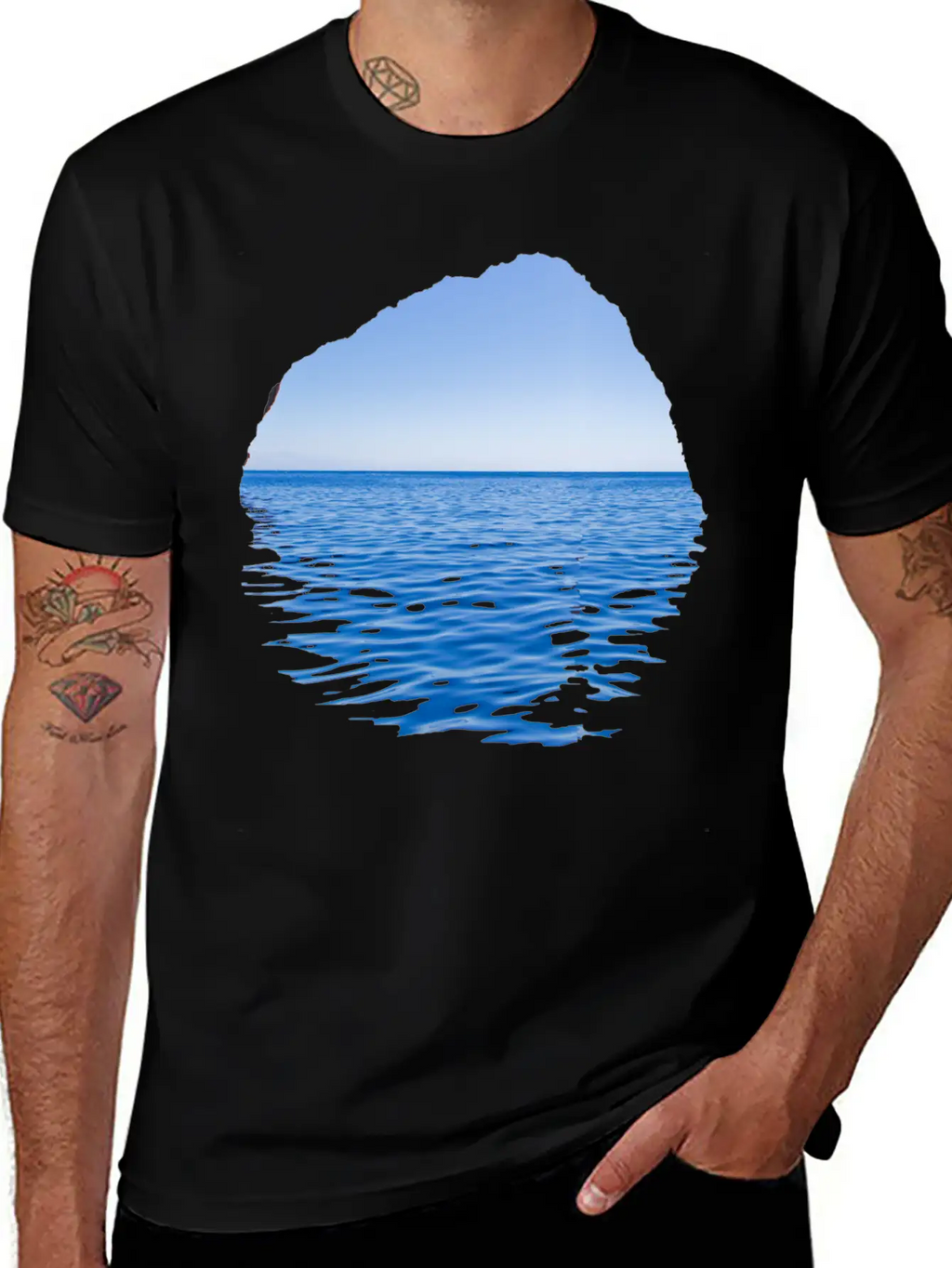 Sea-Through Unisex Casual T-Shirt – Clean Design For Daily Comfort