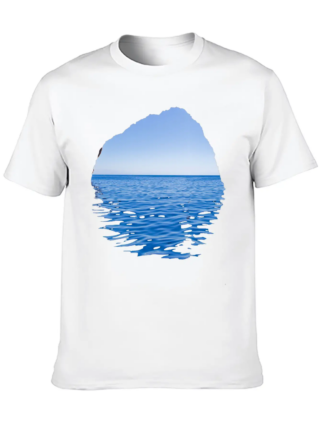 Sea-Through Unisex Casual T-Shirt – Clean Design For Daily Comfort