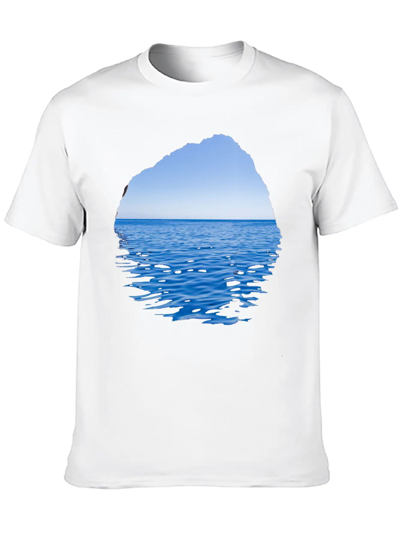 Sea-Through Unisex Casual T-Shirt – Clean Design For Daily Comfort
