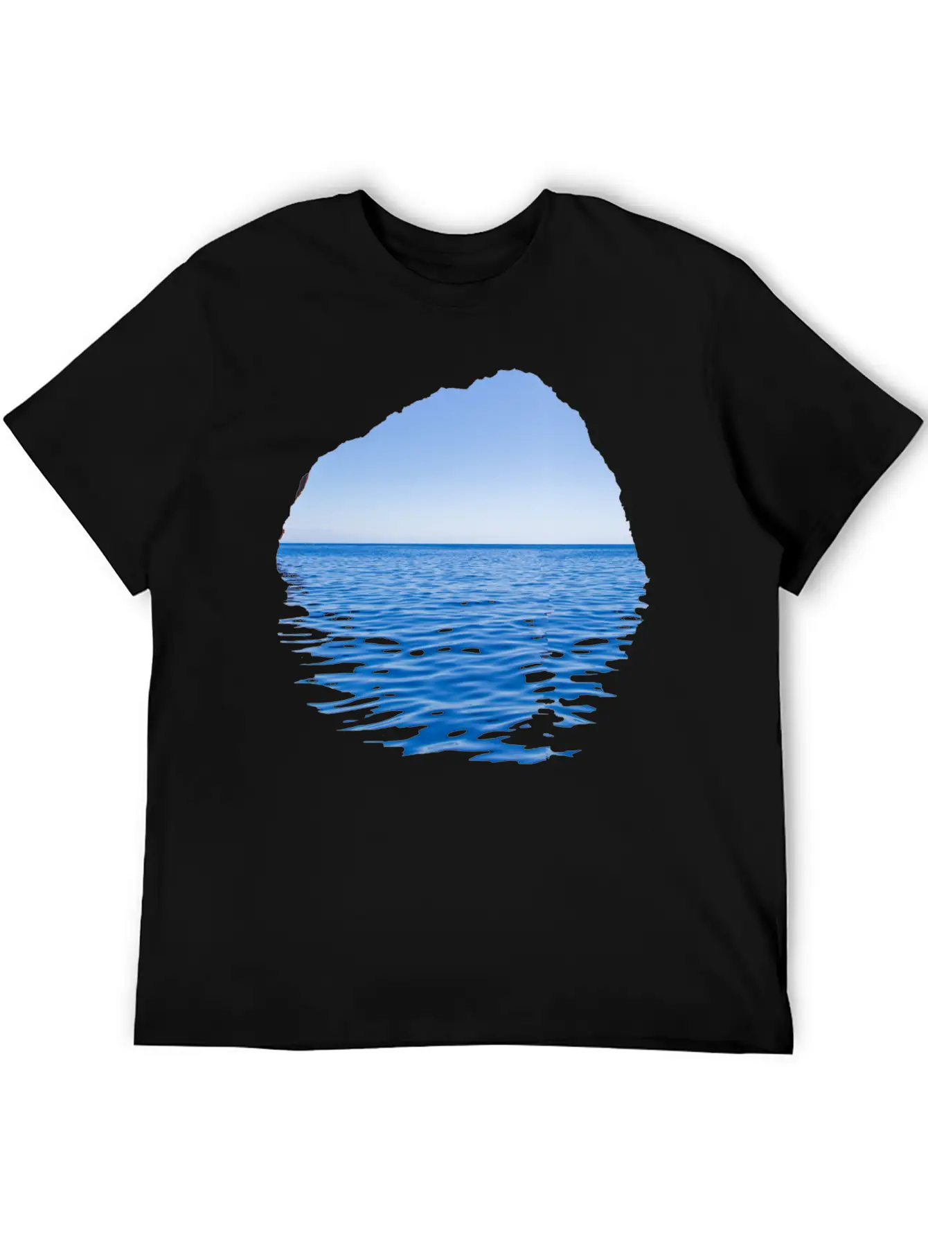 Sea-Through Unisex Casual T-Shirt – Clean Design For Daily Comfort