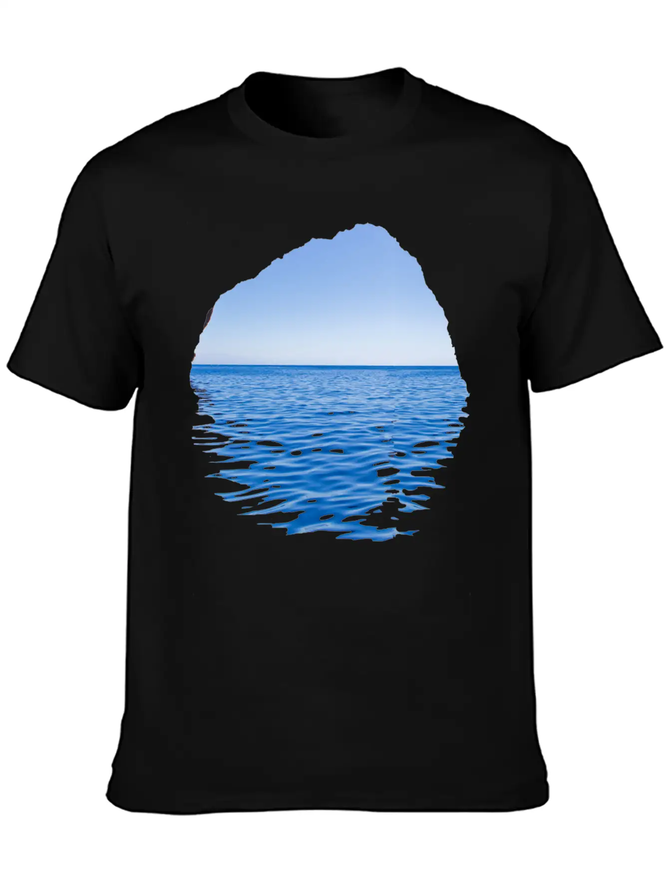 Sea-Through Unisex Casual T-Shirt – Clean Design For Daily Comfort