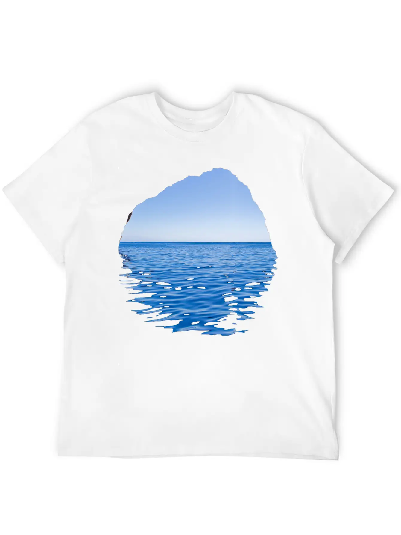 Sea-Through Unisex Casual T-Shirt – Clean Design For Daily Comfort