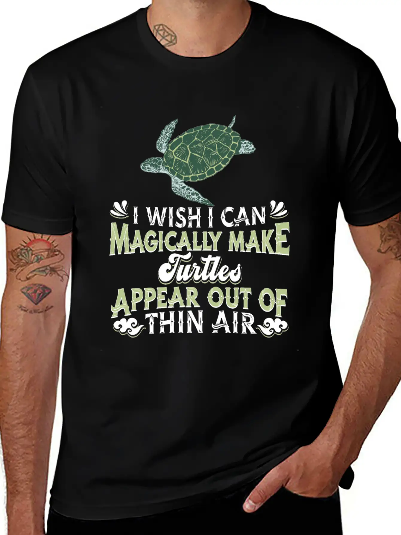 Sea Turtle Tortoise Stylish Everyday T-Shirt – Unisex Basic Cotton Tee