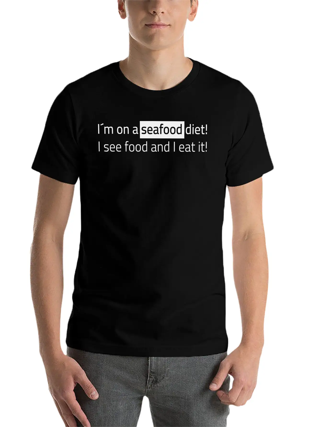 Seafood Diet Timeless Short Sleeve Tee – Comfy And Minimalist Design
