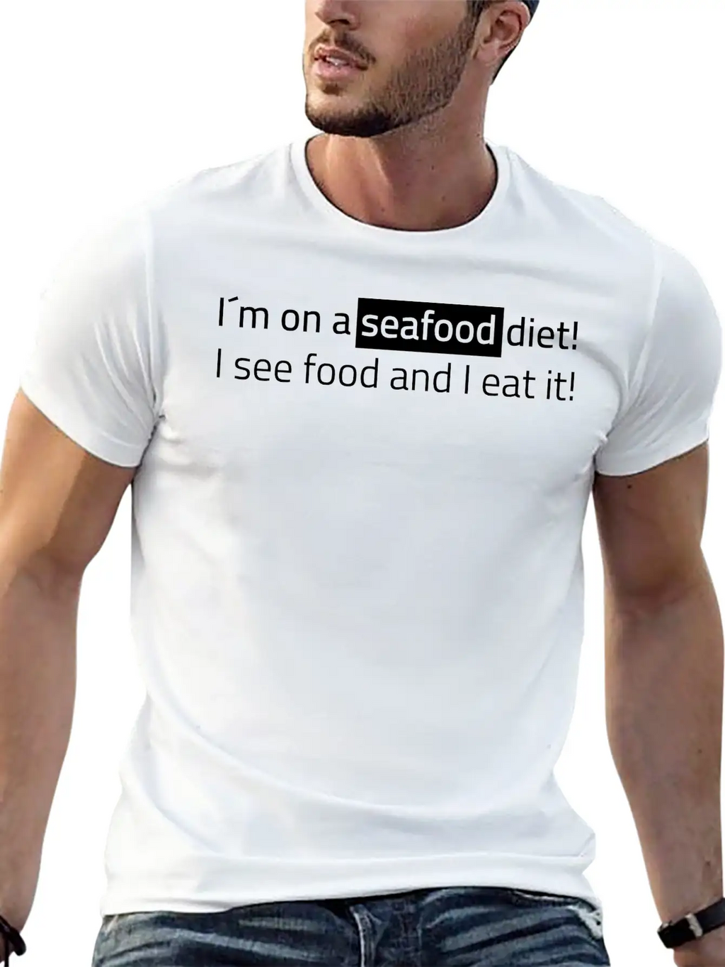 Seafood Diet Timeless Short Sleeve Tee – Comfy And Minimalist Design