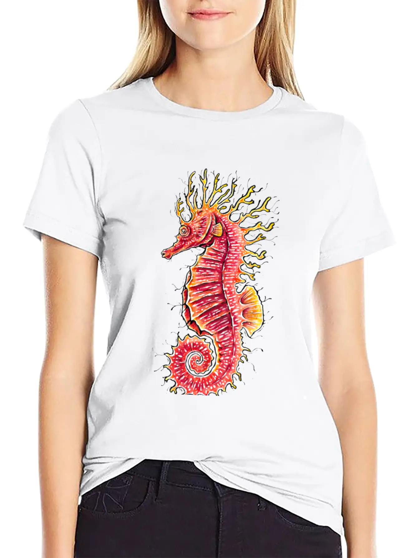 Seahorse Stylish Everyday T-Shirt – Unisex Basic Cotton Tee