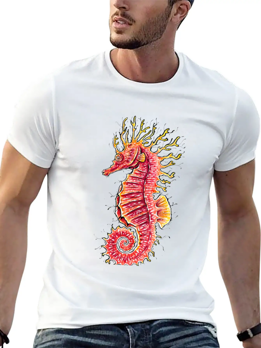 Seahorse Stylish Everyday T-Shirt – Unisex Basic Cotton Tee