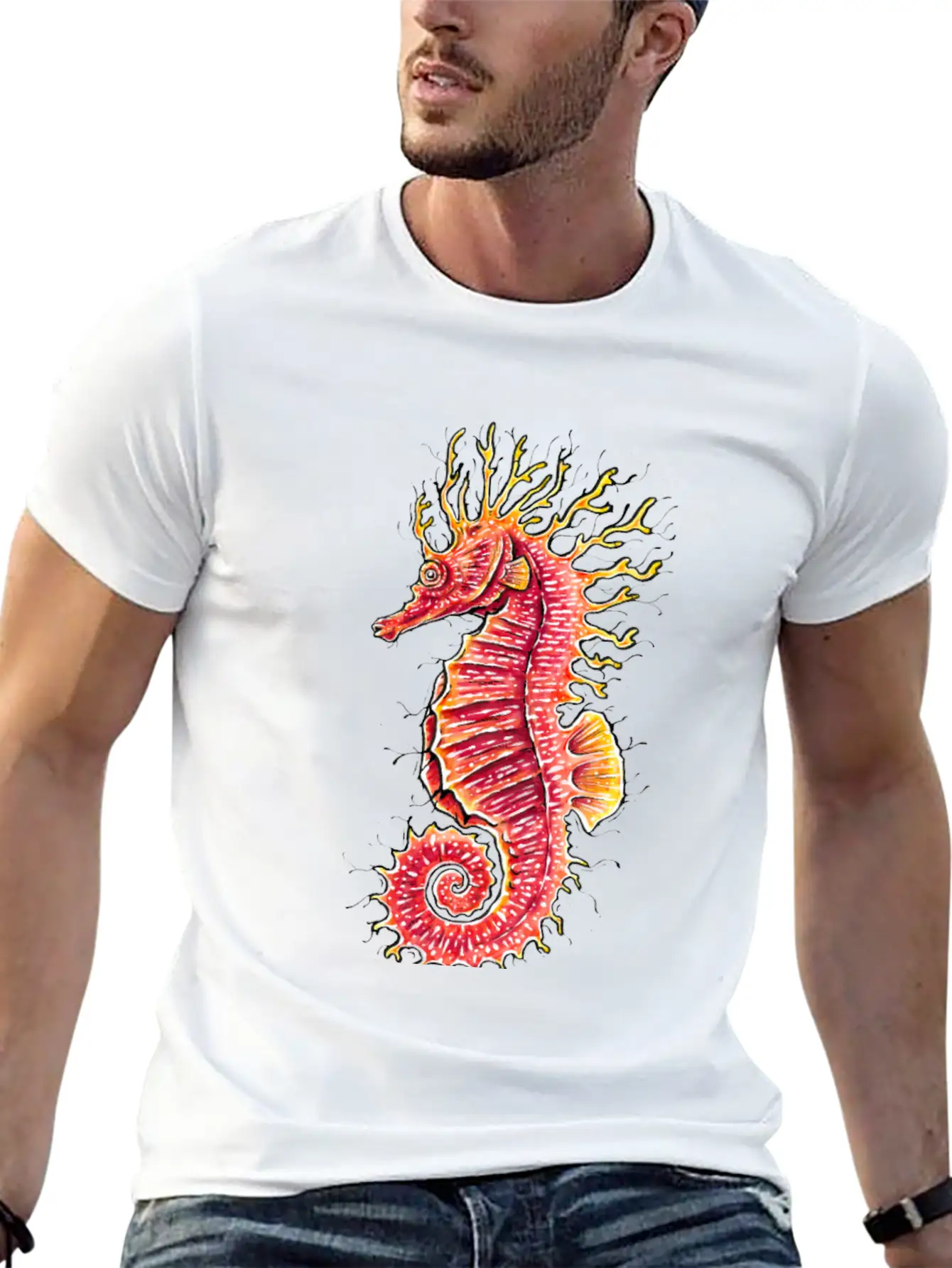 Seahorse Stylish Everyday T-Shirt – Unisex Basic Cotton Tee