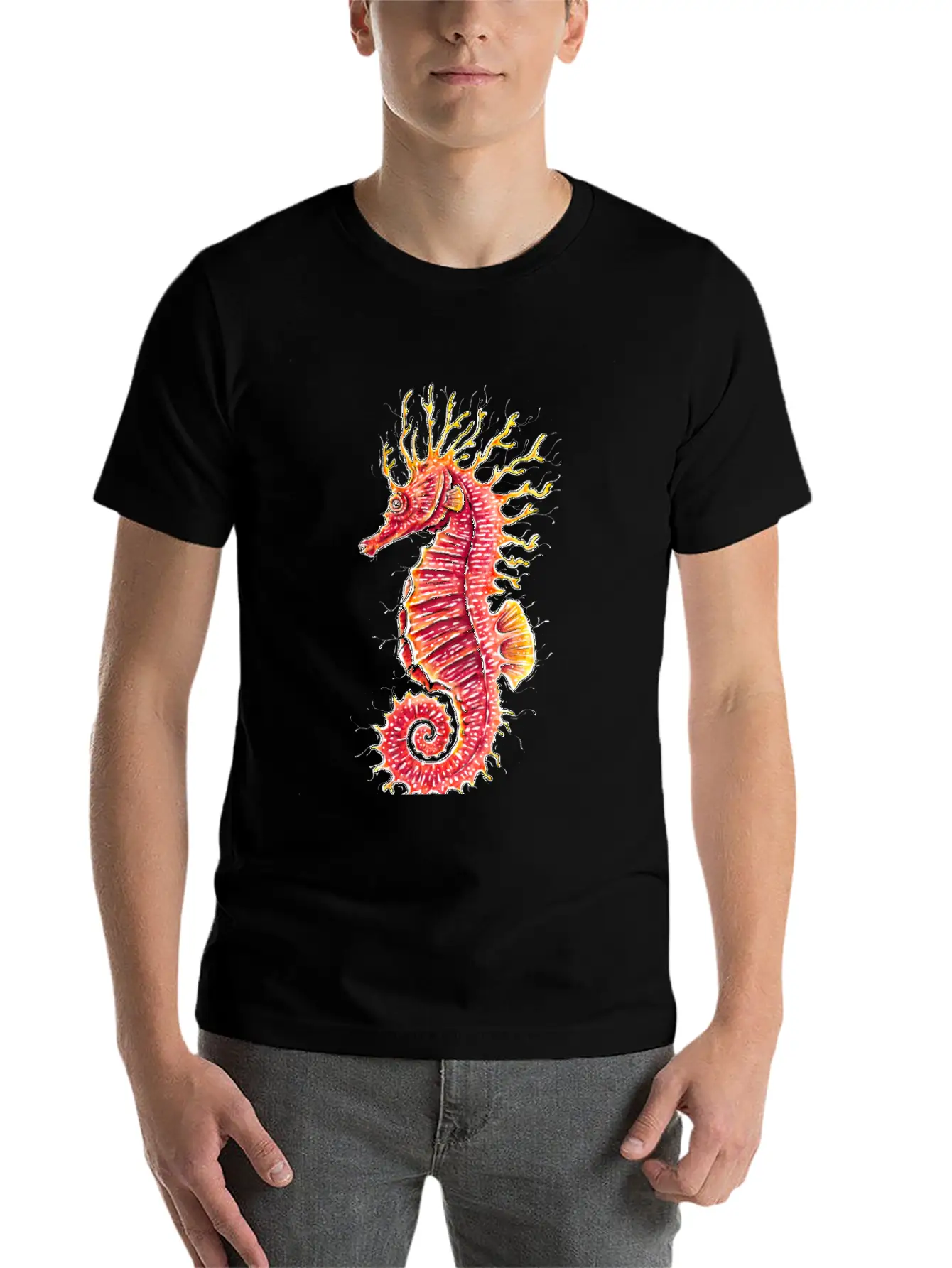 Seahorse Stylish Everyday T-Shirt – Unisex Basic Cotton Tee
