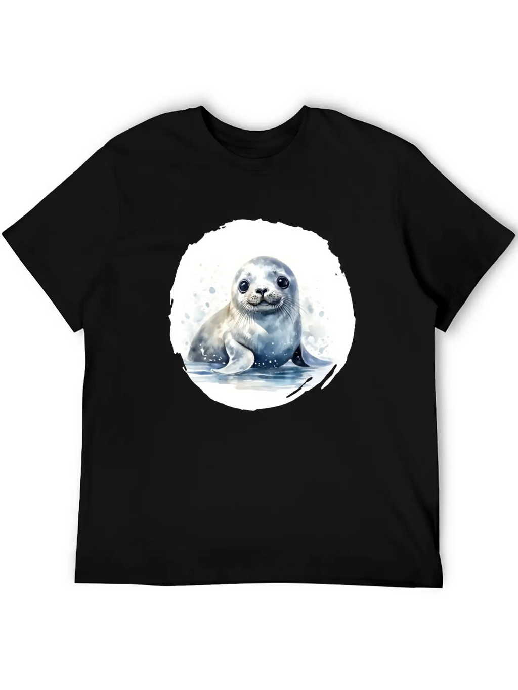 Seal Watercolor Relaxed Everyday Tee – Lightweight And Durable Cotton