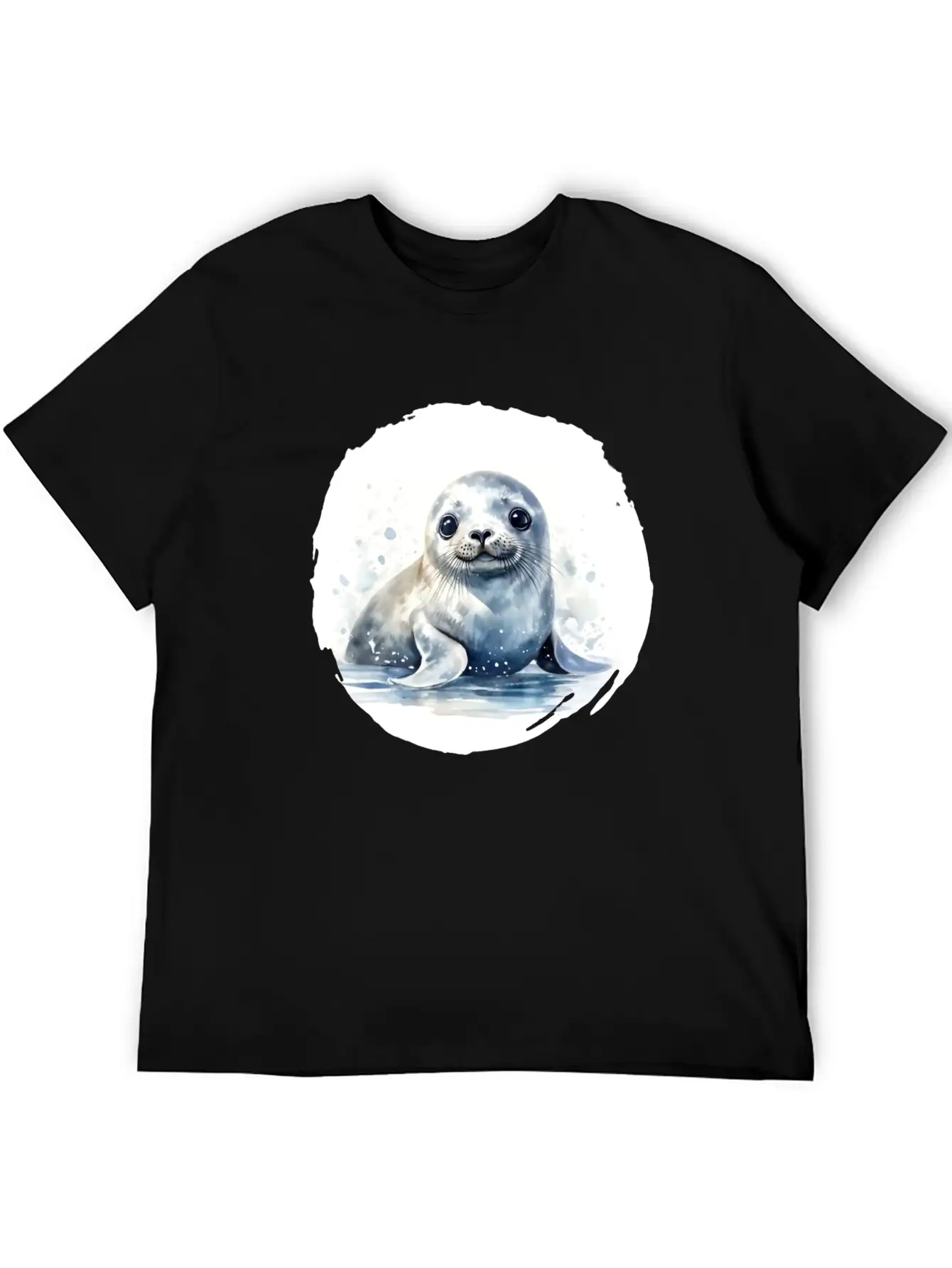 Seal Watercolor Relaxed Everyday Tee – Lightweight And Durable Cotton