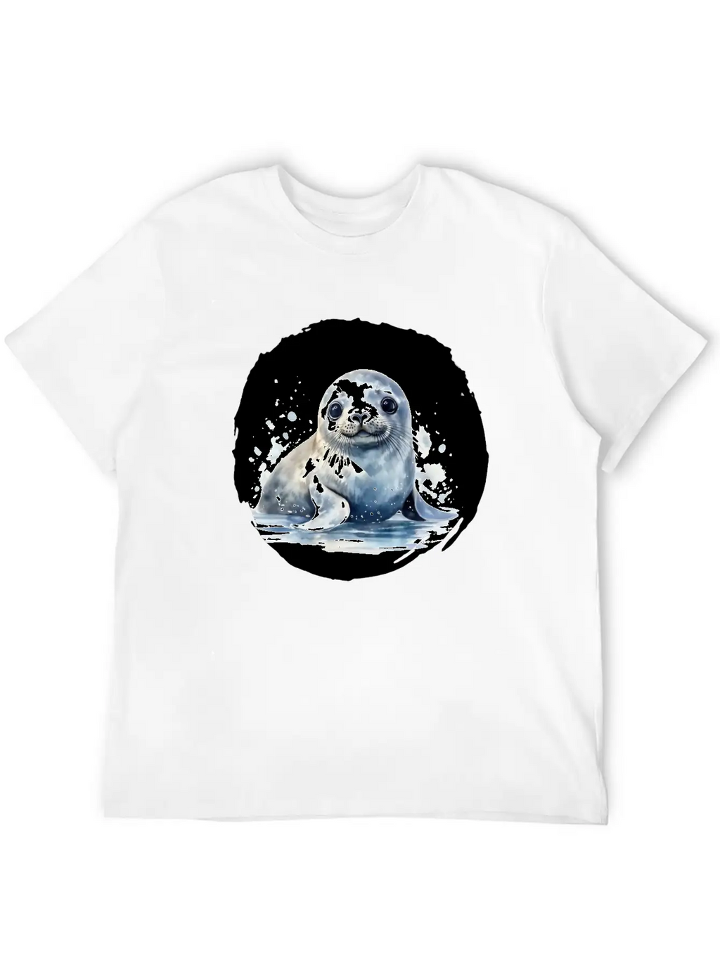 Seal Watercolor Relaxed Everyday Tee – Lightweight And Durable Cotton