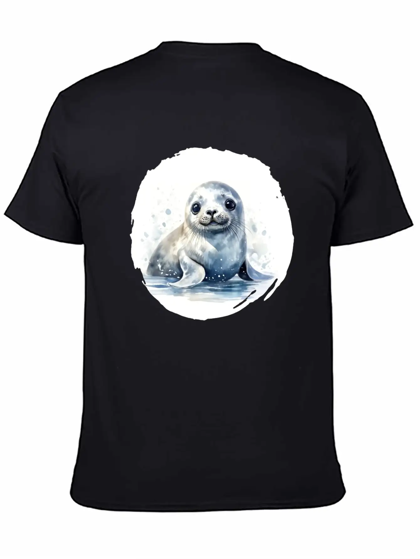 Seal Watercolor Relaxed Everyday Tee – Lightweight And Durable Cotton
