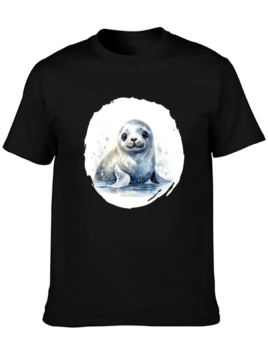 Seal Watercolor Relaxed Everyday Tee – Lightweight And Durable Cotton