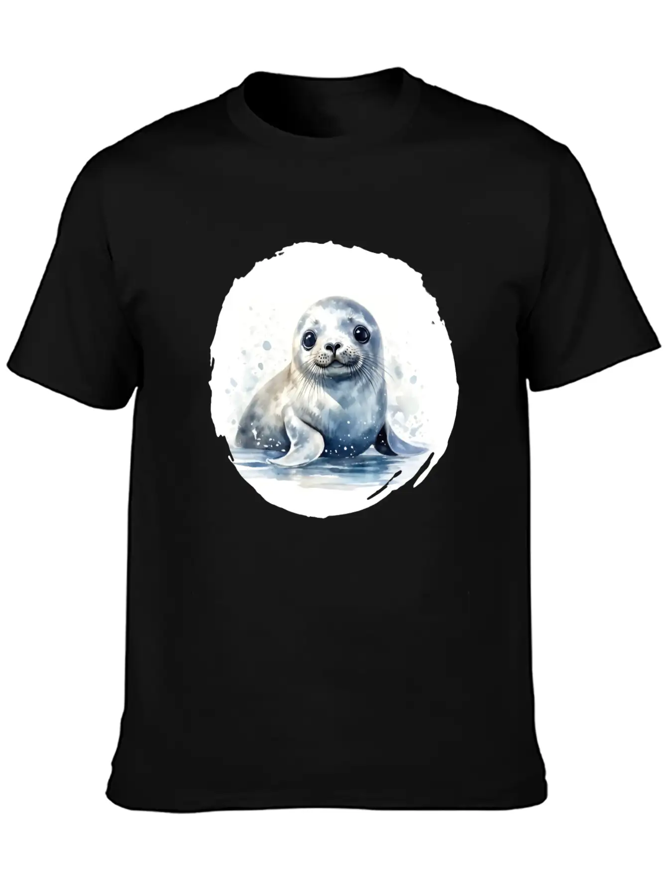Seal Watercolor Relaxed Everyday Tee – Lightweight And Durable Cotton