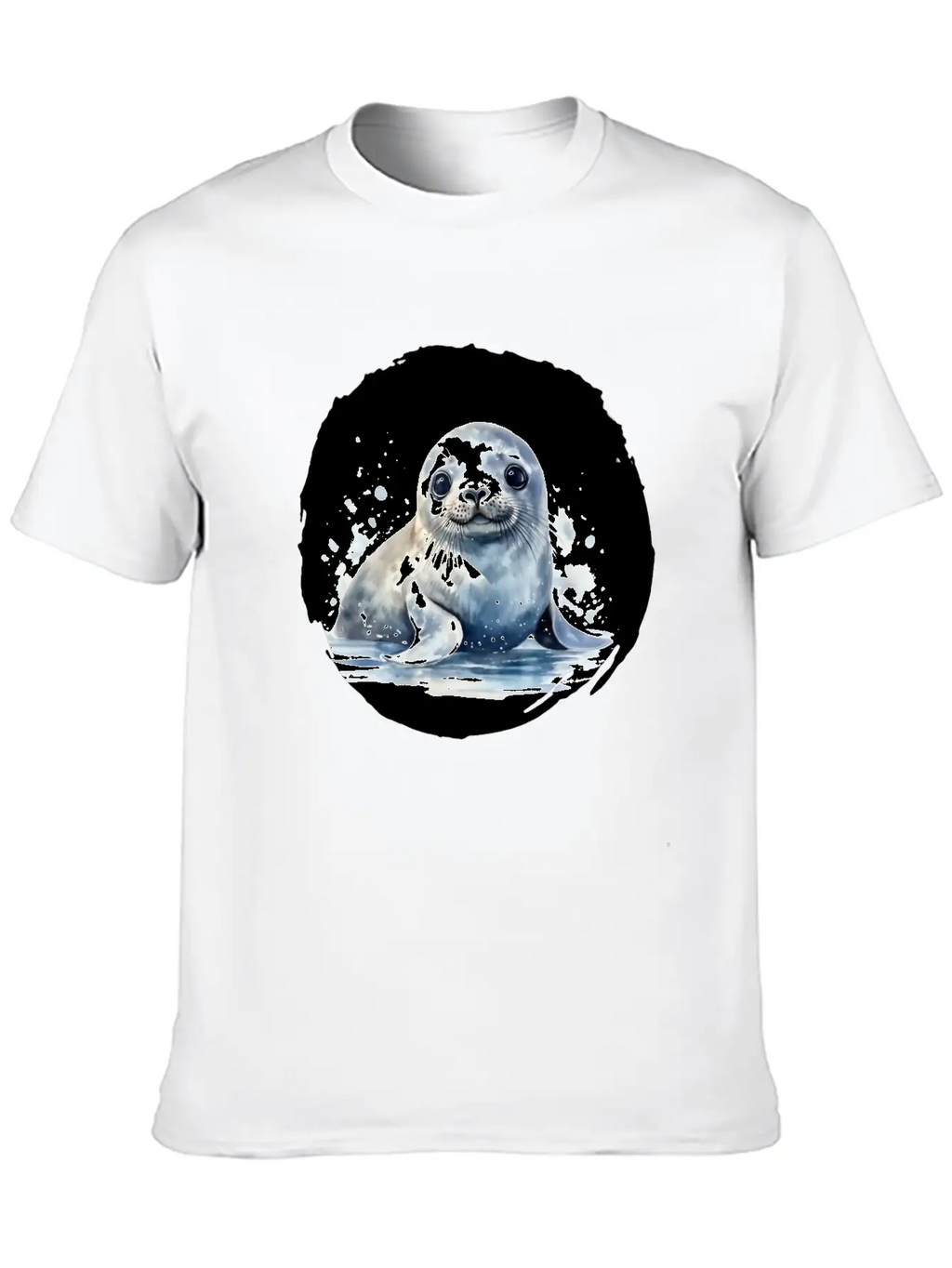 Seal Watercolor Relaxed Everyday Tee – Lightweight And Durable Cotton