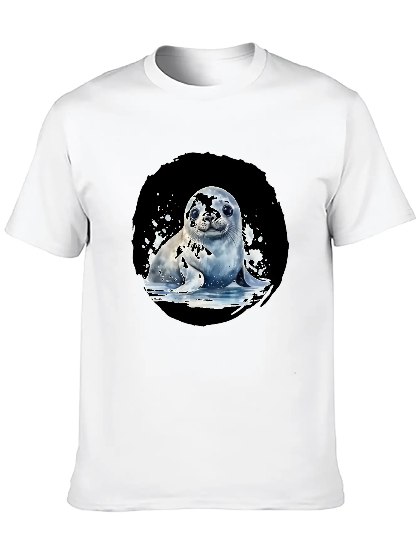 Seal Watercolor Relaxed Everyday Tee – Lightweight And Durable Cotton