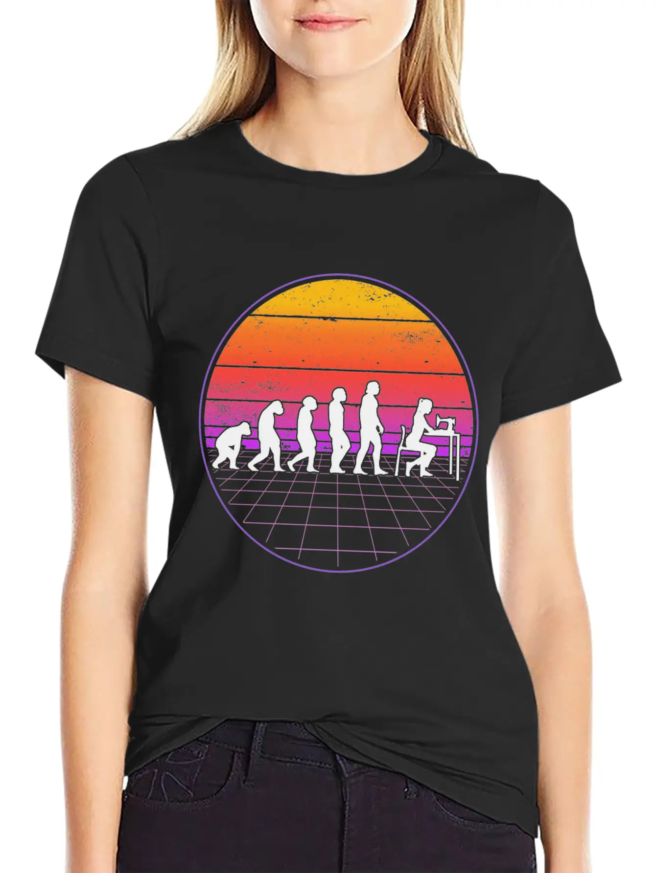 Seamstress Evolution Vaporwave Tailor Breathable Soft Cotton T-Shirt – Timeless Casual Look