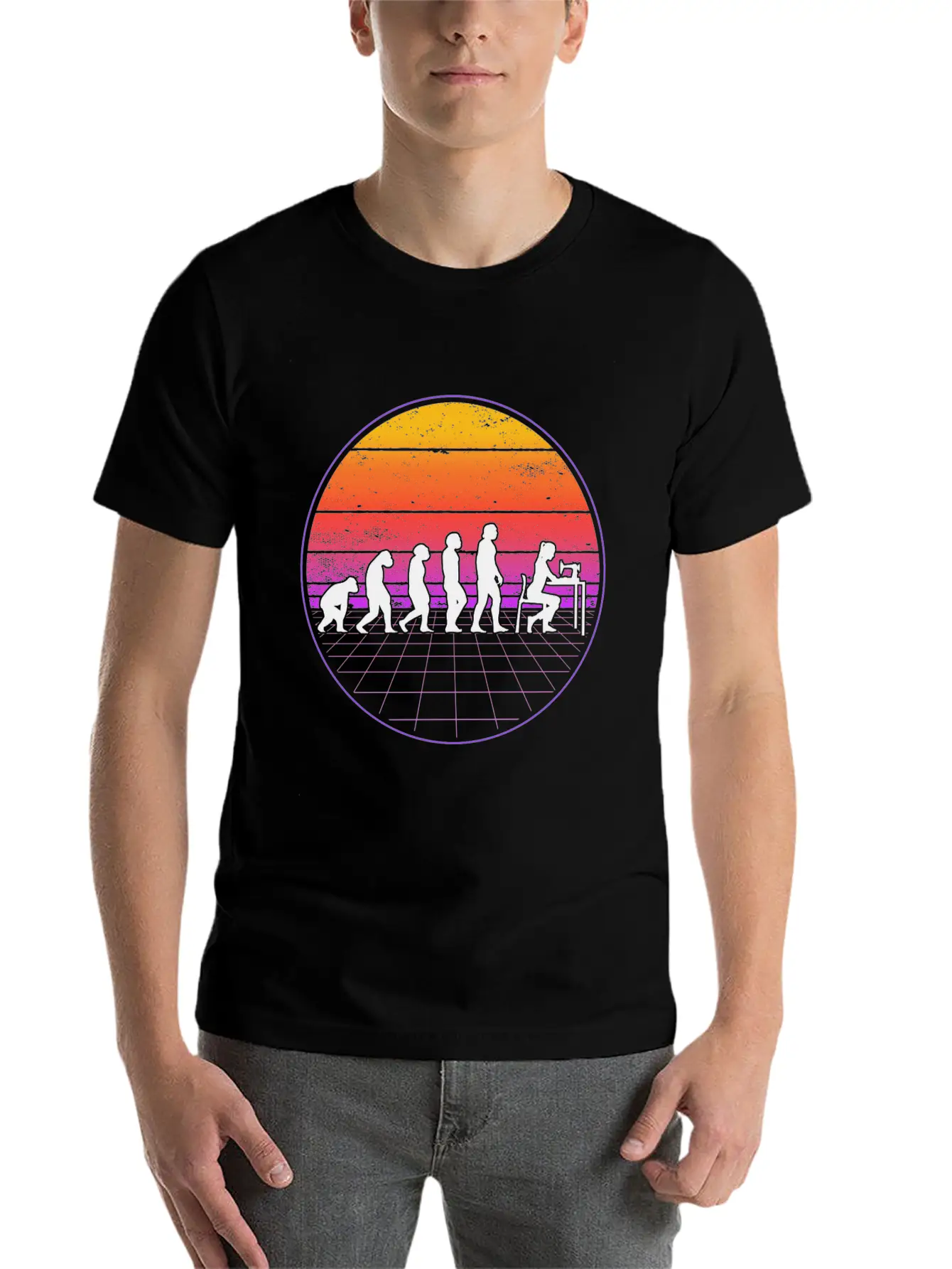 Seamstress Evolution Vaporwave Tailor Breathable Soft Cotton T-Shirt – Timeless Casual Look